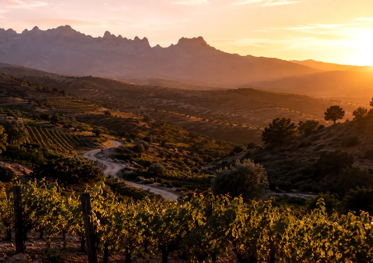 Instalaciones sostenibles de la bodega Priorat con energía renovable