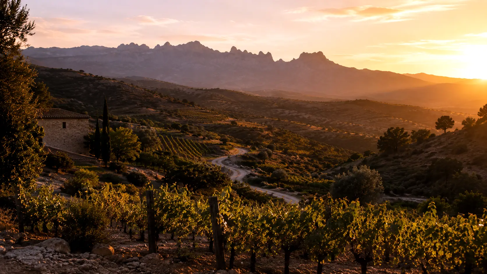 Viñedos ecológicos DOQ Priorat con suelos de pizarra